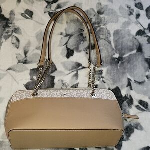 Elegant Tan Designer Shoulder Bag